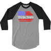 american flag we the people 3/4 Sleeve Shirt