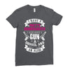 I Have A Pretty Granddaughter Gun A Shovel And An Alibi Ladies Fitted T-Shirt