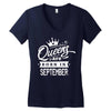 Queens Are Born In September Women's V-Neck T-Shirt