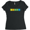 bazinga periodic table funny funny birthday present gift Women's Triblend Scoop T-shirt