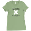 duct tape Ladies Fitted T-Shirt