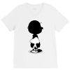 charlie, snoopy, woodstock V-Neck Tee