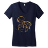 pilze magic mushroom wald natur nature psy psycho trip Women's V-Neck T-Shirt
