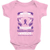 Never Underestimate the Strength of a Pancreatic Cancer Warrior Baby Bodysuit