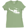 design uh 1h helicopter hubschrauber us army irak krieg war vietnam Ladies Fitted T-Shirt