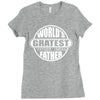 worlds greatest farter father Ladies Fitted T-Shirt