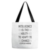 adapt or die encoded Tote Bags