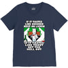 if it tastes like chicken, funny rude ideal birthday present V-Neck Tee
