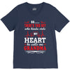 There's This Boy Who Stole My Heart He Calls Me Grandma V-Neck Tee