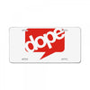 dope License Plate