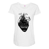 eiffel heart Maternity Scoop Neck T-shirt