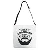 mens grandads bearded Adjustable Strap Totes
