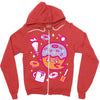 donut ghost baking Zipper Hoodie