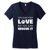 rescue love Women's V-Neck T-Shirt