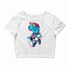 dog biker Crop Top