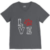 love paw rhinestud V-Neck Tee