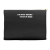 i'm not short i'm fun sized, funny Accessory Pouches
