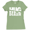 hug dealer love Ladies Fitted T-Shirt