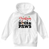 christmas dogs and paws Youth Hoodie