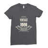 premium vintage 1991 classic perfectly aged limited edition Ladies Fitted T-Shirt