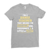 i'm a dance teacher, that means i'm creative cool passionate &amp; a littl Ladies Fitted T-Shirt
