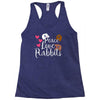 peace love rabbits Racerback Tank
