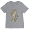 mario text V-Neck Tee