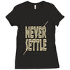 never settle Ladies Fitted T-Shirt