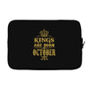 kings are born  october Laptop sleeve