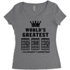 F Chord Dad Funny Guitar Women's Triblend Scoop T-shirt