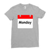 title of day of the week monday day of the week Ladies Fitted T-Shirt