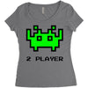 arcade player 2 Women's Triblend Scoop T-shirt