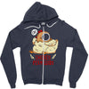 chicken permission Zipper Hoodie
