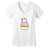 Antidepressant Cat Women's V-Neck T-Shirt
