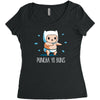 puncha yo buns Women's Triblend Scoop T-shirt
