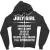 Super July Girl Zipper Hoodie