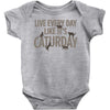 live every day like it's caturday Baby Onesie