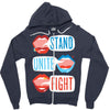 Women's March Stand Unite Fight Zipper Hoodie