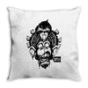 monkey brain out Throw Pillow