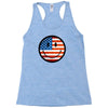 patriotic smiley face Racerback Tank