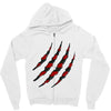Clawed Up Zipper Hoodie