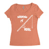keeping it reel Women's Triblend Scoop T-shirt