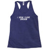 fluent sarcasm Racerback Tank