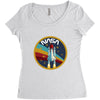 Nasa  Blue White Yellow Color Women's Triblend Scoop T-shirt