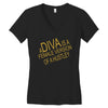 a diva Women's V-Neck T-Shirt