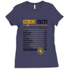 Gemini Facts Servings Per Container Ladies Fitted T-Shirt