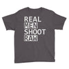 real men shoot raw Youth Tee