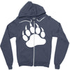 tiger paw sticker vinyl decal   wildcat claws print pet car window tru Zipper Hoodie