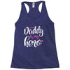 Daddy is my Hero Baby Girl Racerback Tank