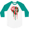 black power 3/4 Sleeve Shirt